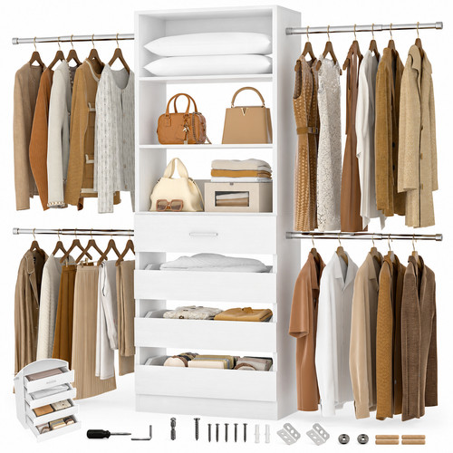 9ft closet organizer system - 4-9ft,